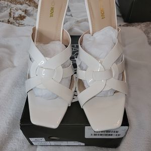 NEW Fashion Nova All white sandals